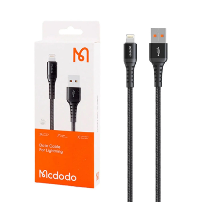 نمایش جزئیات کابل تبدیل USB به لایتنینگ مک دودو مدل CA-2263 طول 3 متر