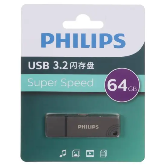 تصویر فلش مموری فیلیپس مدل FM11UA064B/93 USB 3.2 ظرفیت 64 گیگابایت