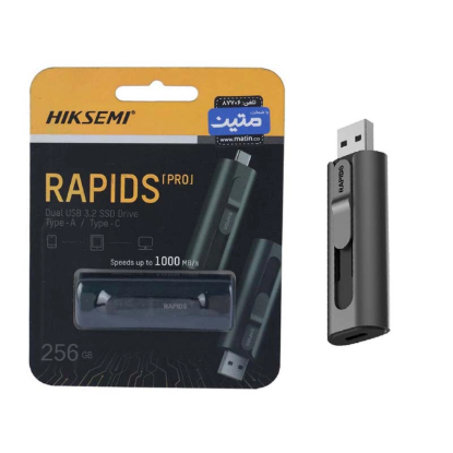 نمایش جزئیات اس اس دی اینترنال هایک سمی مدل RAPIDS PRO ظرفیت 256 گیگابایت