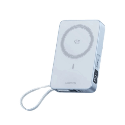 نمایش جزئیات پاوربانک بی سیم یوگرین 30 وات مدل MagFlow PB773 ظرفیت 10000 میلی آمپر ساعت
