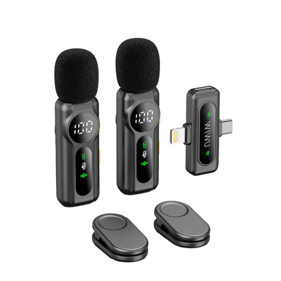 تصویر میکروفون یقه ای بی سیم ویووو  لایتنینگ /USB-C مدل Wi-WM007