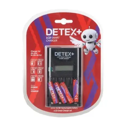 نمایش جزئیات شارژر باتری نیم قلم دتکس پلاس مدل HB-C04