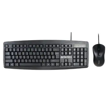 نمایش جزئیات کیبورد و ماوس باسیم فنتک مدل COMBO KM-100