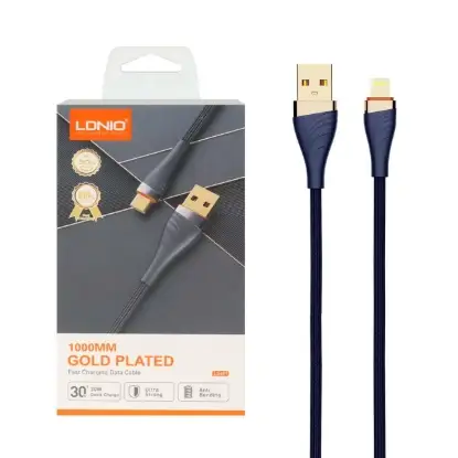 نمایش جزئیات کابل تبدیل USB به لایتنینگ الدینو مدل LS691