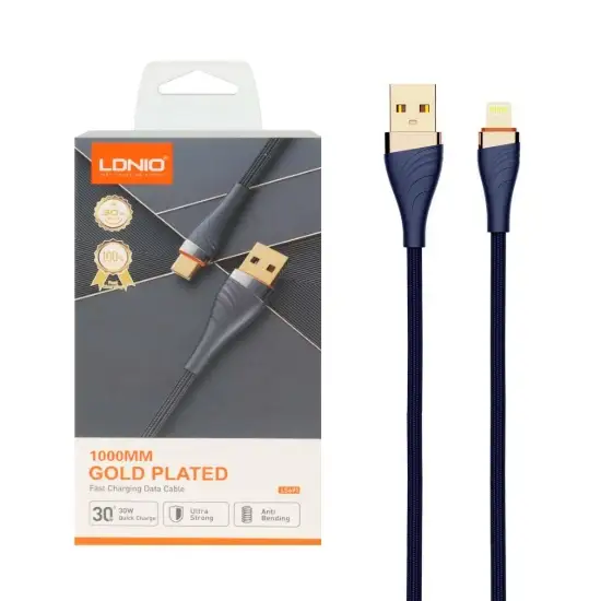 تصویر کابل تبدیل USB به لایتنینگ الدینو مدل LS691