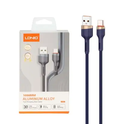 نمایش جزئیات کابل تبدیل USB به USB-C الدینو مدل LS641