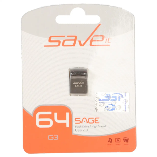 تصویر فلش مموری سیو ایت مدل Sage USB2.0 ظرفیت 64 گیگابایت