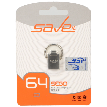نمایش جزئیات فلش مموری سیو ایت مدل Sego USB2.0 ظرفیت 64 گیگابایت
