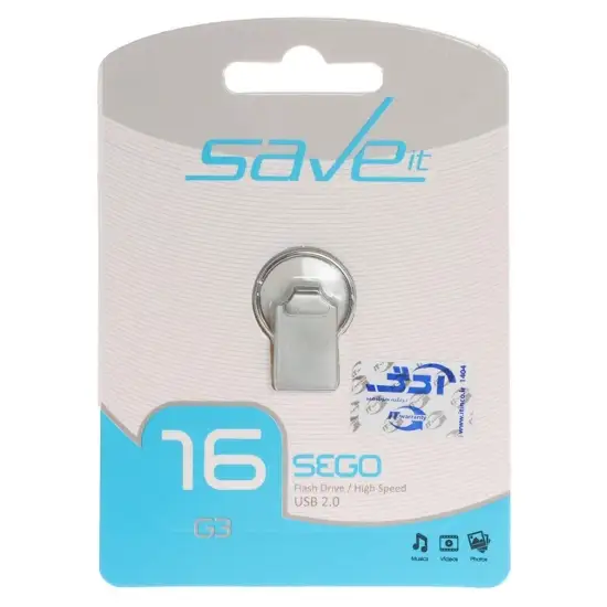 تصویر فلش مموری سیو ایت مدل Sego USB2.0 ظرفیت 16 گیگابایت