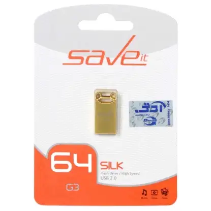 نمایش جزئیات فلش مموری سیو ایت مدل Silk USB2.0 ظرفیت 64 گیگابایت