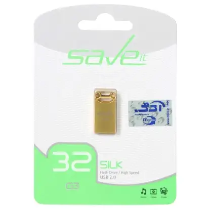نمایش جزئیات فلش مموری سیو ایت مدل Silk USB2.0 ظرفیت 32 گیگابایت