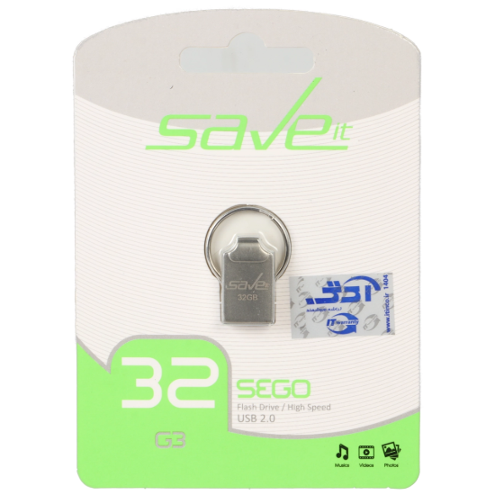 تصویر فلش مموری سیو ایت مدل Sego USB2.0 ظرفیت 32 گیگابایت