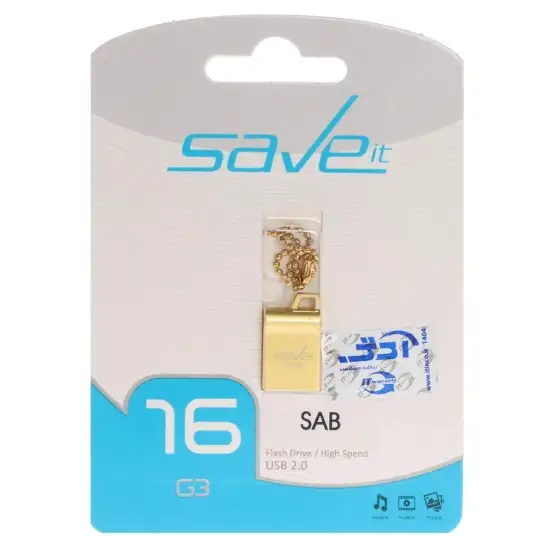 تصویر فلش مموری سیو ایت مدل SAB USB2.0 ظرفیت 16 گیگابایت