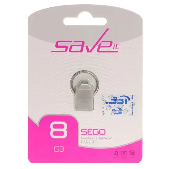 تصویر فلش مموری سیو ایت مدل Sego USB2.0 ظرفیت 8 گیگابایت