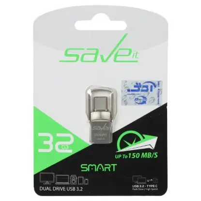 نمایش جزئیات فلش مموری سیو ایت  مدل Smart USB3.2 USB-Cظرفیت 32 گیگابایت