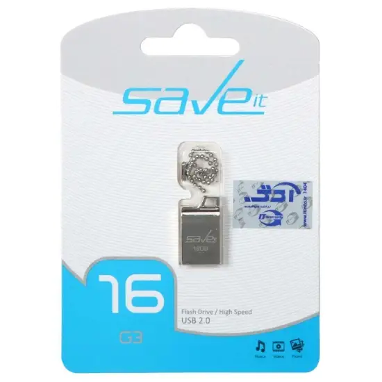 تصویر فلش مموری سیو ایت مدل SAB USB2.0 ظرفیت 16 گیگابایت
