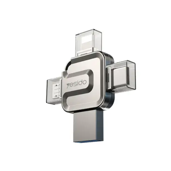 تصویر فلش مموری یسیدو USB OTG مدل FL15 ظرفیت 128 گیگابایت