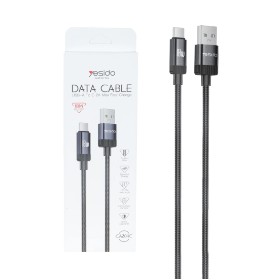 تصویر کابل تبدیل USB به USB-C یسیدو مدل CA204C