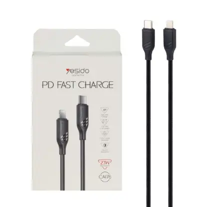 نمایش جزئیات کابل تبدیل USB-C به لایتنینگ یسیدو مدل CA176