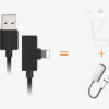 کابل تبدیل USB به لایتنینگ و Aux یسیدو مدل YAU-03 - تصویر دوم