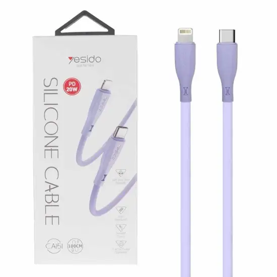 تصویر کابل تبدیل USB-C به لایتنینگ یسیدو مدل CA151