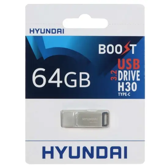 تصویر فلش مموری هیوندای مدل  Bravo H30 USB 3.2 Type-C ظرفیت 64 گیگابایت