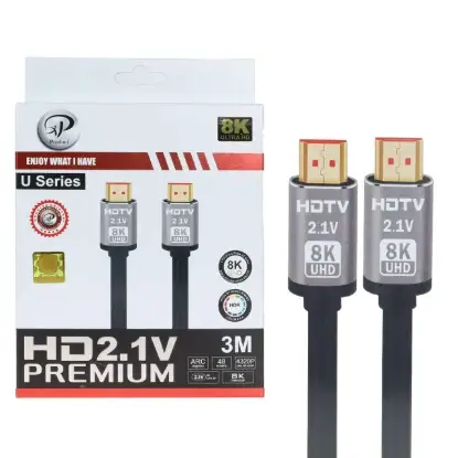 نمایش جزئیات کابل HDMI ایکس پی پروداکت مدل 8K طول 3 متر
