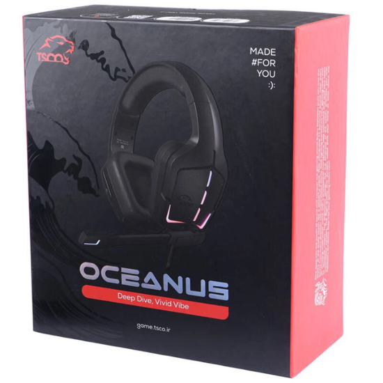 تصویر هدفون با سیم گیمینگ تسکو مدل OCEANUS GH 6164