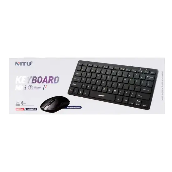 تصویر کیبورد و ماوس بی سیم نیتو مدل NKB05
