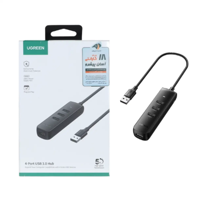 نمایش جزئیات هاب چهار پورت USB3.0 یوگرین مدل80657-CM416