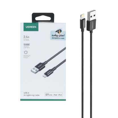نمایش جزئیات کابل تبدیل USB به لایتنینگ یوگرین مدل US155