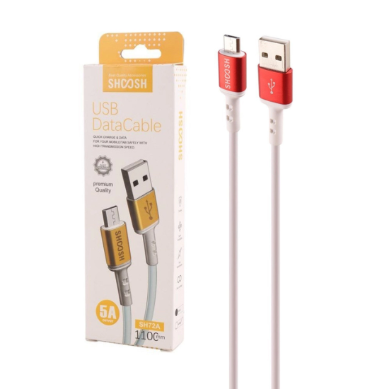 تصویر کابل تبدیل USB به MicroUSB مدل SH72A طول 1.1 متر
