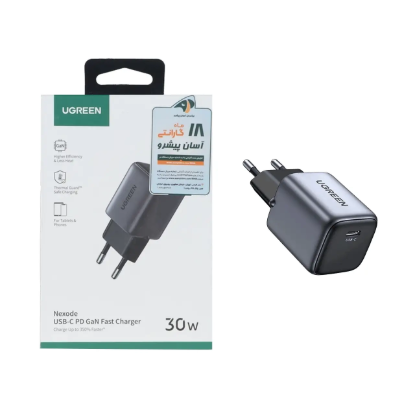 نمایش جزئیات شارژر دیواری 30 وات تک پورت یوگرین مدل Nexode CD319