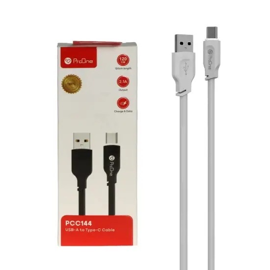 تصویر کابل تبدیل USB به USB-C پرووان مدل PCC144 طول 1.2 متر