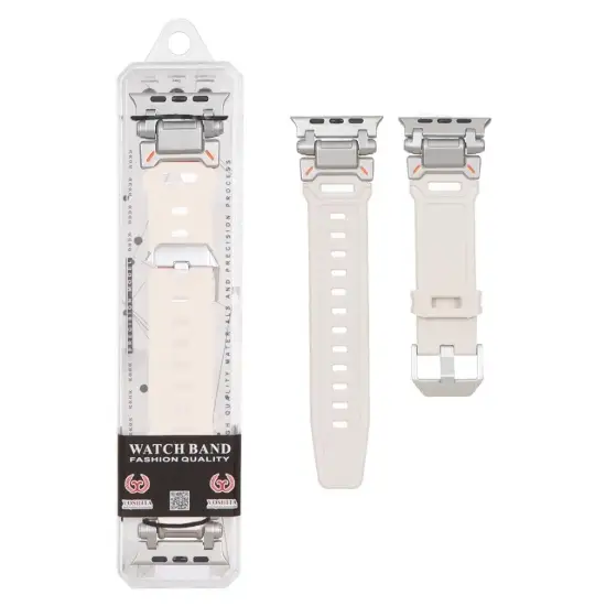 تصویر بند ساعت هوشمند سیلیکونی یوشیتا مدل Lock Metal سایز 42/44/45/46/49 میلیمتری