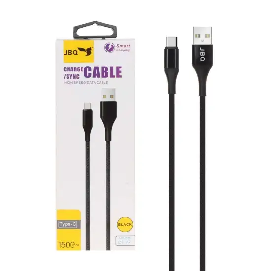 تصویر کابل تبدیل USB-C به لایتنینگ جی بی کیو مدلDT-77 طول 1.5متر