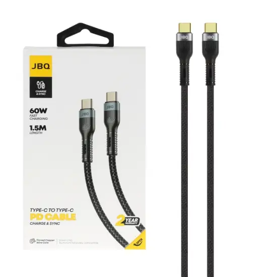 تصویر کابل تبدیل USB-C به USB-C جی بی کیو مدل CA-720 طول 1.5متر