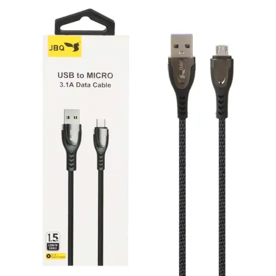 تصویر کابل تبدیل USB به MicroUSB جی بی کیو مدل DT-02 طول 1.5 متر