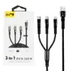 کابل تبدیل USB به لایتنینگ / USB-C جی بی کیو مدل DT-U33 طول 1.5 متر - تصویر یکم