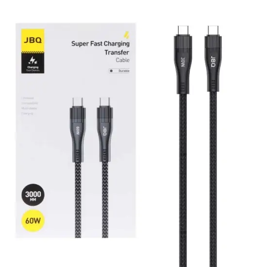 تصویر کابل تبدیل USB-C به USB-C جی بی کیو مدل CA-3010CC طول 3 متر