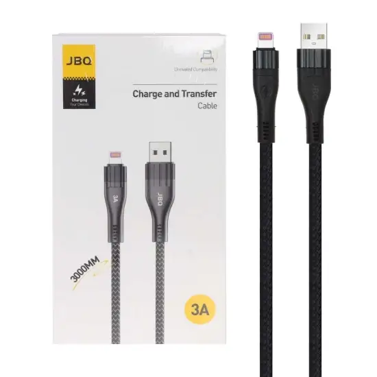 تصویر کابل تبدیل USB به لایتنینگ جی بی کیو مدل CA-3010i طول 3 متر