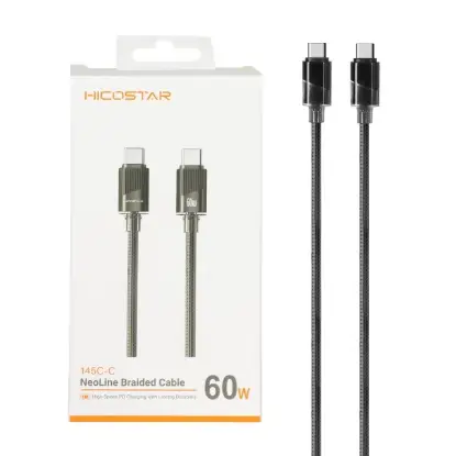 نمایش جزئیات کابل تبدیل USB-C به USB-C هایکواستار مدل 145C-C