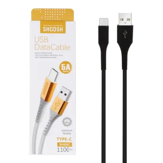 تصویر کابل تبدیل USB به USB-C مدل SH65C به طول 1.1 متر