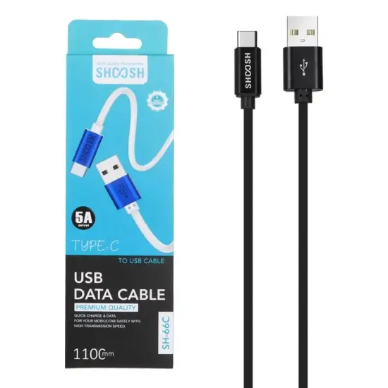 تصویر کابل تبدیل USB به USB-C مدل SH66C به طول 1.1 متر