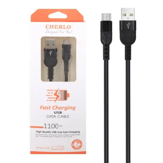 تصویر کابل تبدیل USB به MicroUSB مدل CH-V806 به طول 1.1 متر