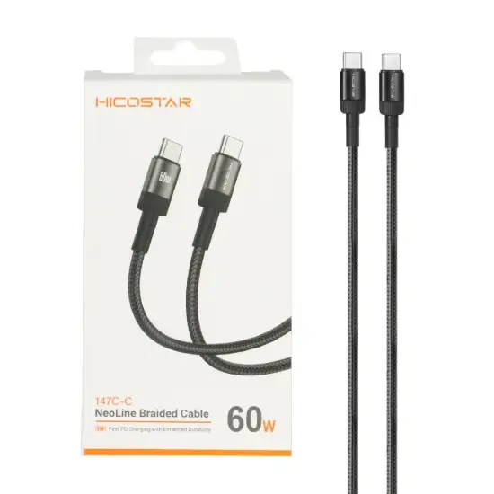 تصویر کابل تبدیل USB-C به USB-C هایکواستار 147C-C