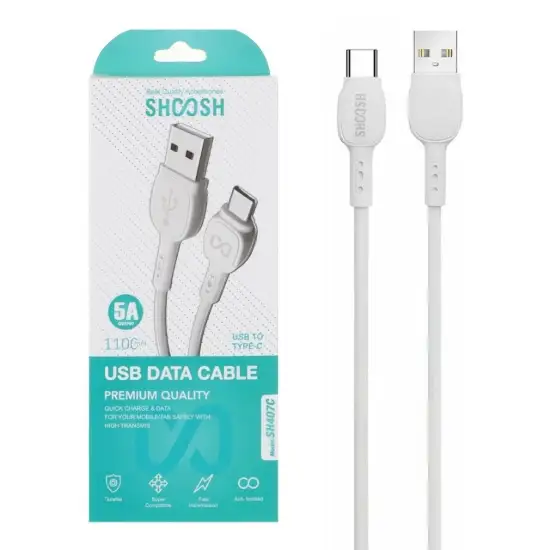 تصویر کابل تبدیل USB به USB-C مدل SH407C به طول 1.1