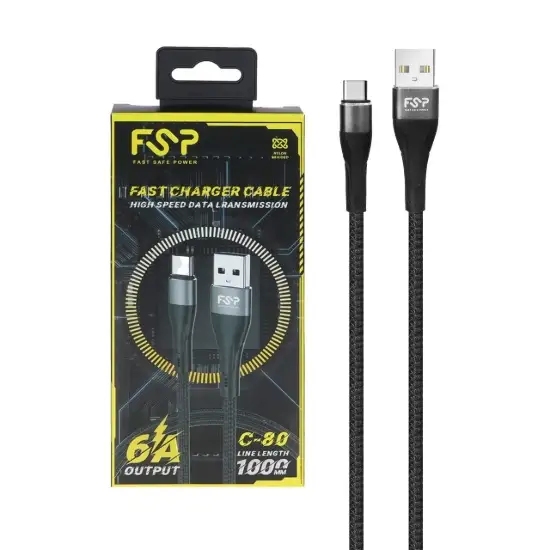 تصویر کابل تبدیل USB به USB-C اف اس پی مدل C-80