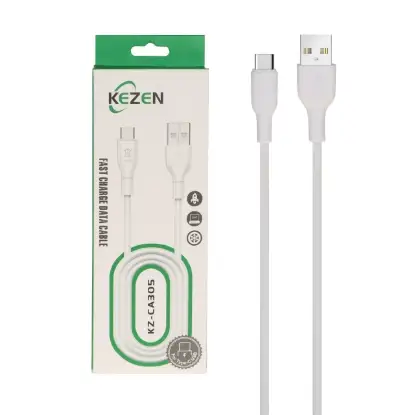نمایش جزئیات کابل تبدیل USB به USB-C کزن مدل KZ-CA305