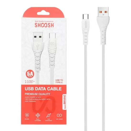 تصویر کابل تبدیل USB به USB-C مدل SH101C به طول 1.1 متر